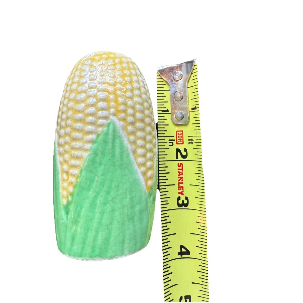 Corn Salt and Pepper Shakers Ear Corn Corn Cob Made in Japan Vintage Yellow - Picture 6 of 7